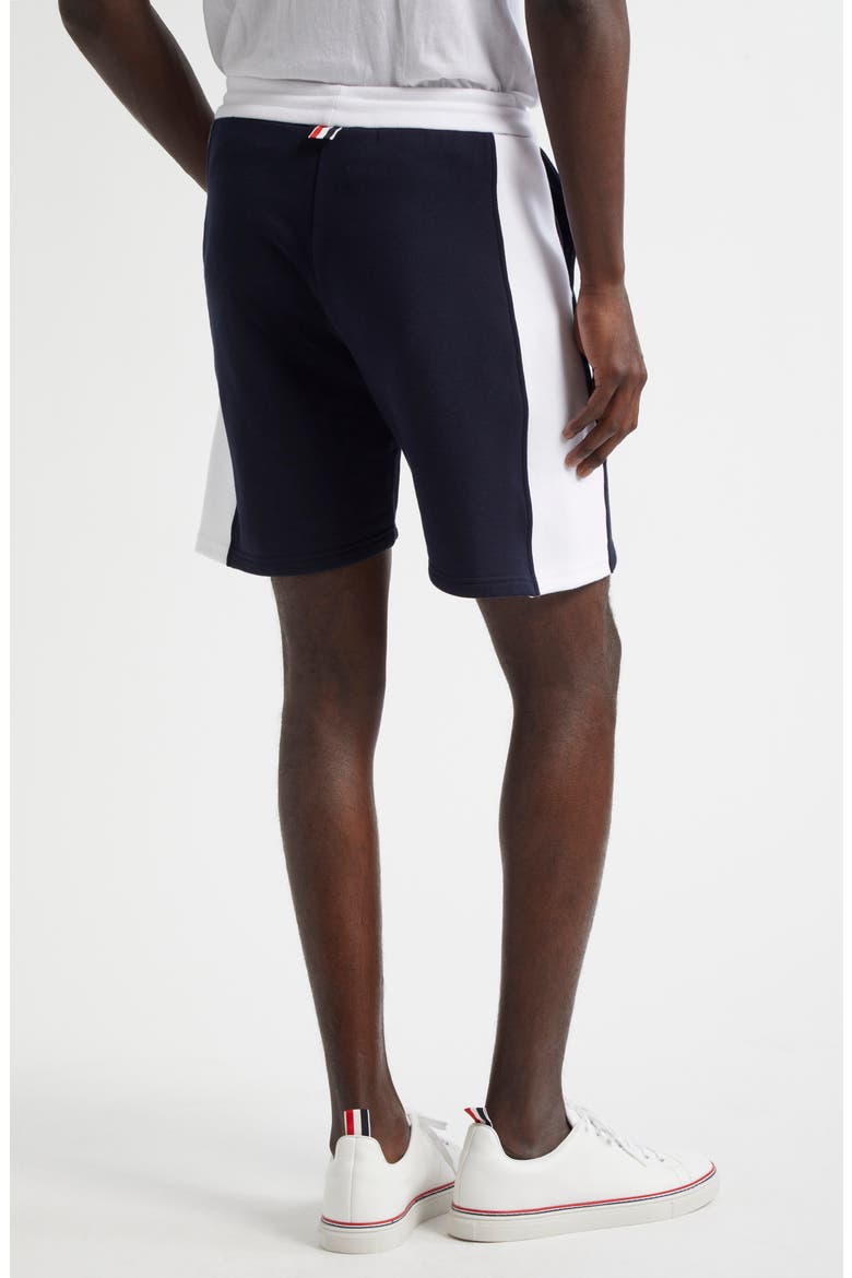 4-Bar French Terry Sweat Shorts, Alternate, color, NAVY