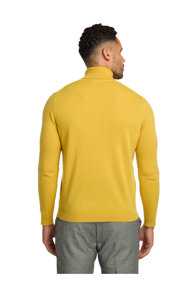 Cashmere Turtleneck Sweater, Alternate, color, Gold