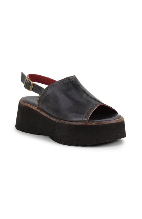 Bed Stu Library Platform Sandal In Black
