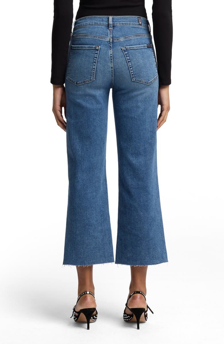 7 For All Mankind Alexa Crop Flare Stretch Denim Jeans, Alternate, color, 