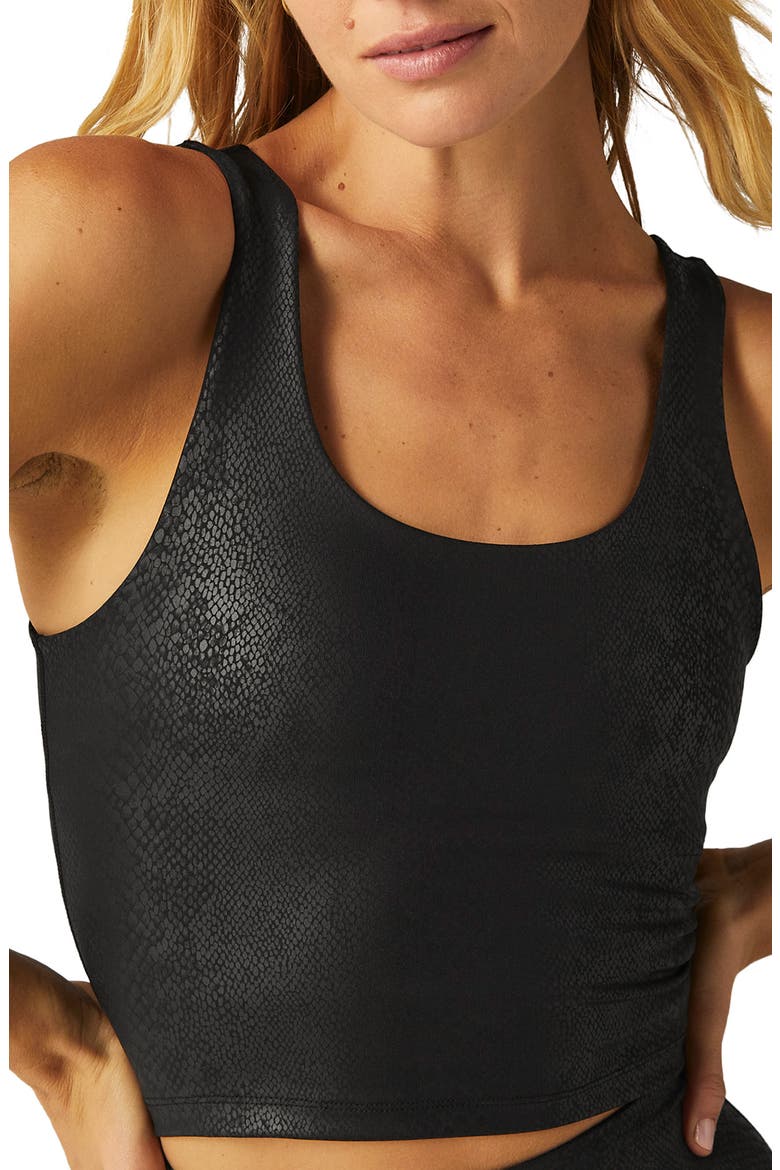PowerShine Crop Tank, Main, color, VIPER BLACK