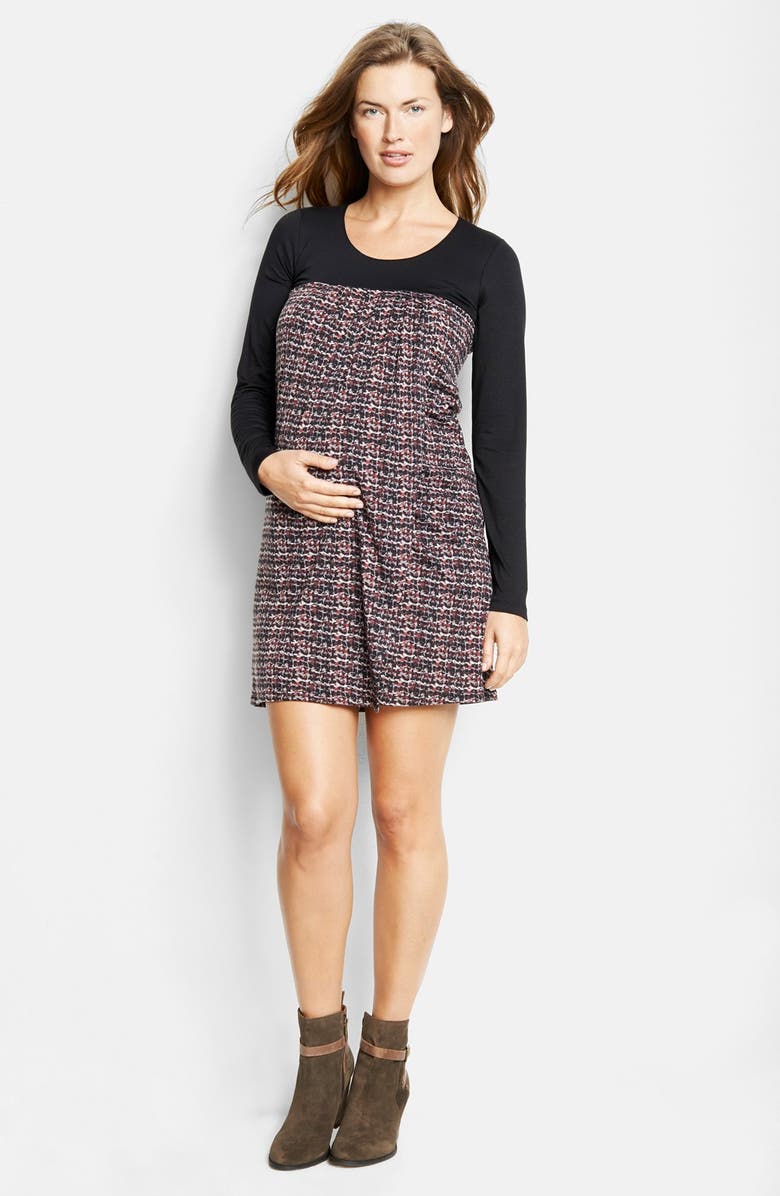 Maternal America Baby Doll Maternity/Nursing Dress, Main, color,
