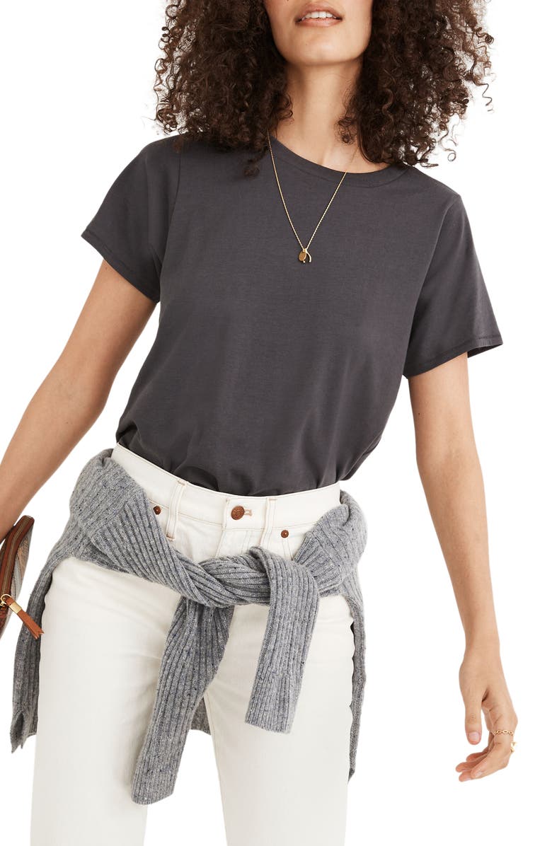 Madewell Women's Supima<sup>®</sup> Cotton Essential Tee, Main, color,