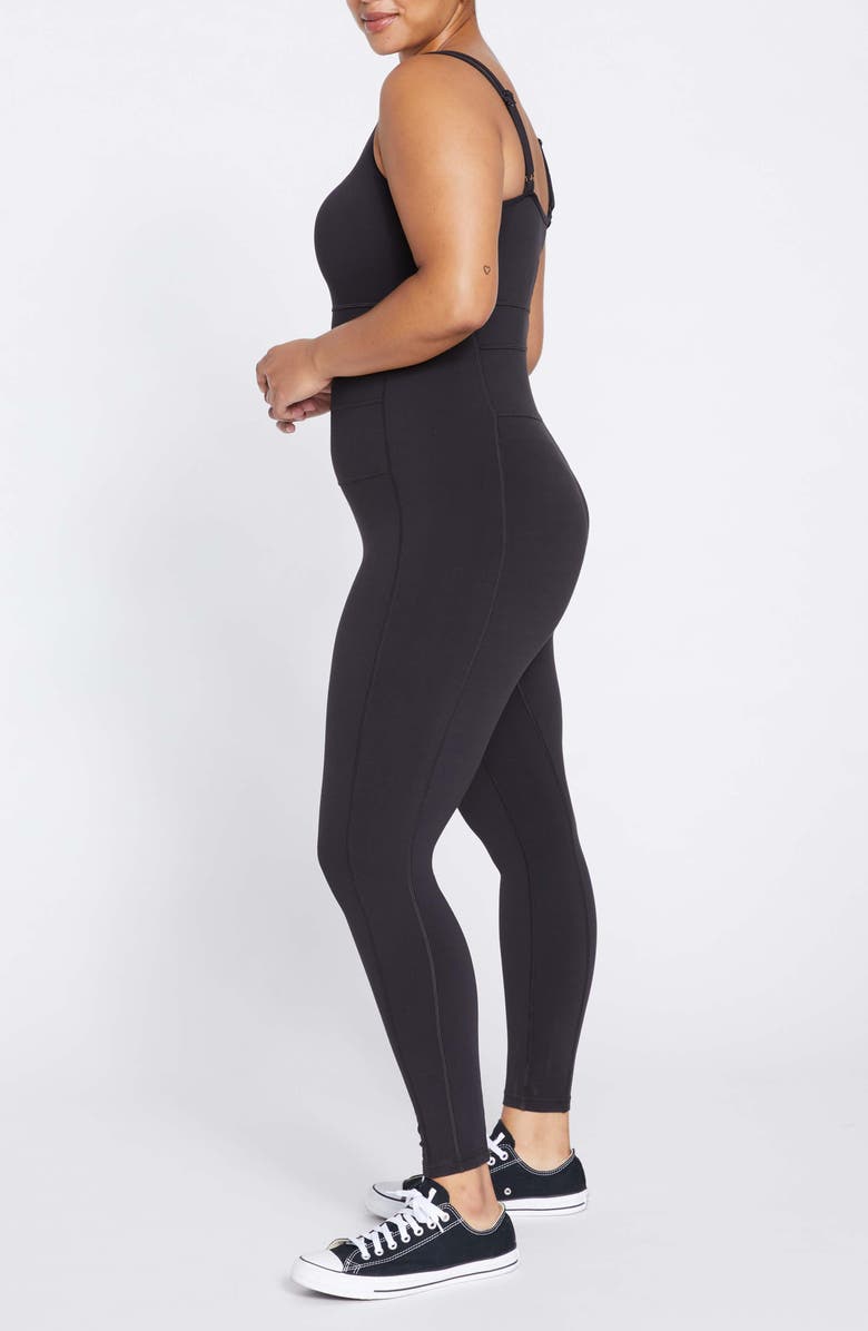 Universal Standard Next to Nake Jumpsuit, Alternate, color, Black