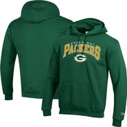 Champion Men's Champion Green Green Bay Packers Powerblend Arch over Logo Hoodie