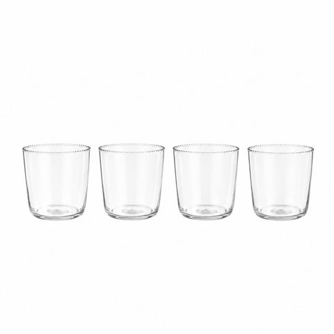 Ruffle Rocks Glass - Set of 4