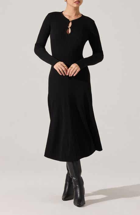 ASTR the Label Fallyn Rib Long Sleeve Sweater Dress