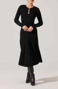 ASTR the Label Fallyn Rib Long Sleeve Sweater Dress