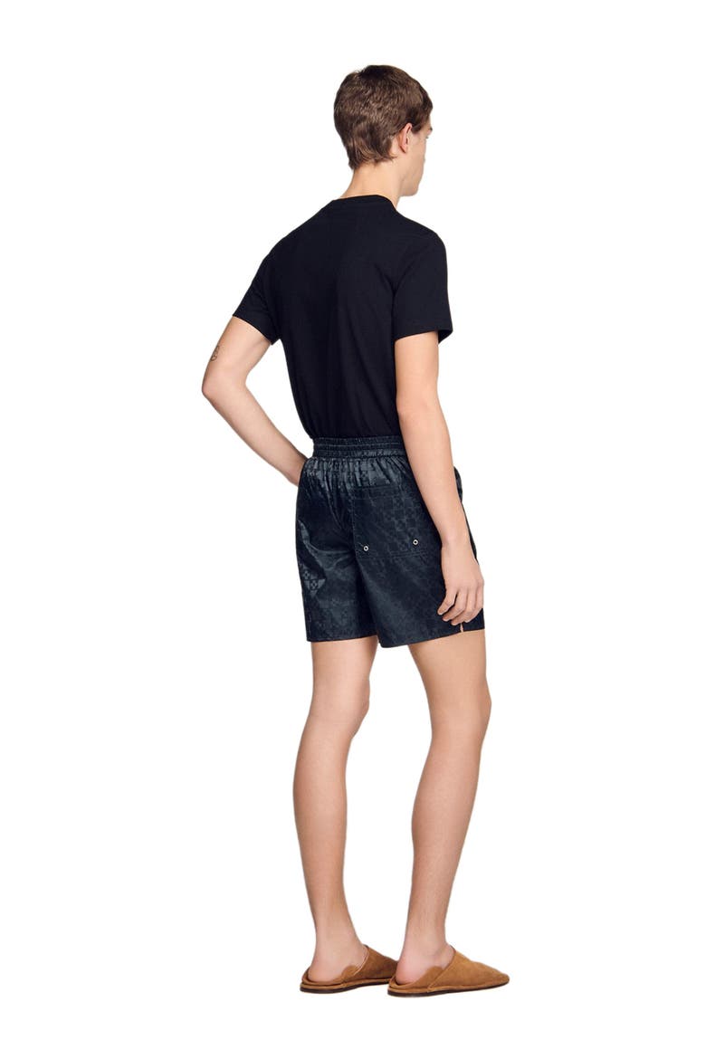 Square Cross swim shorts, Alternate, color, Dark grey