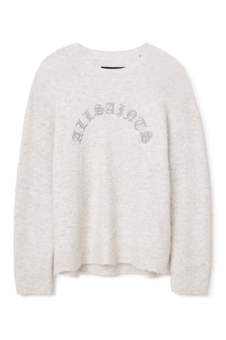 Curv Alpaca & Wool Blend Sweater, Alternate, color, ECRU WHITE