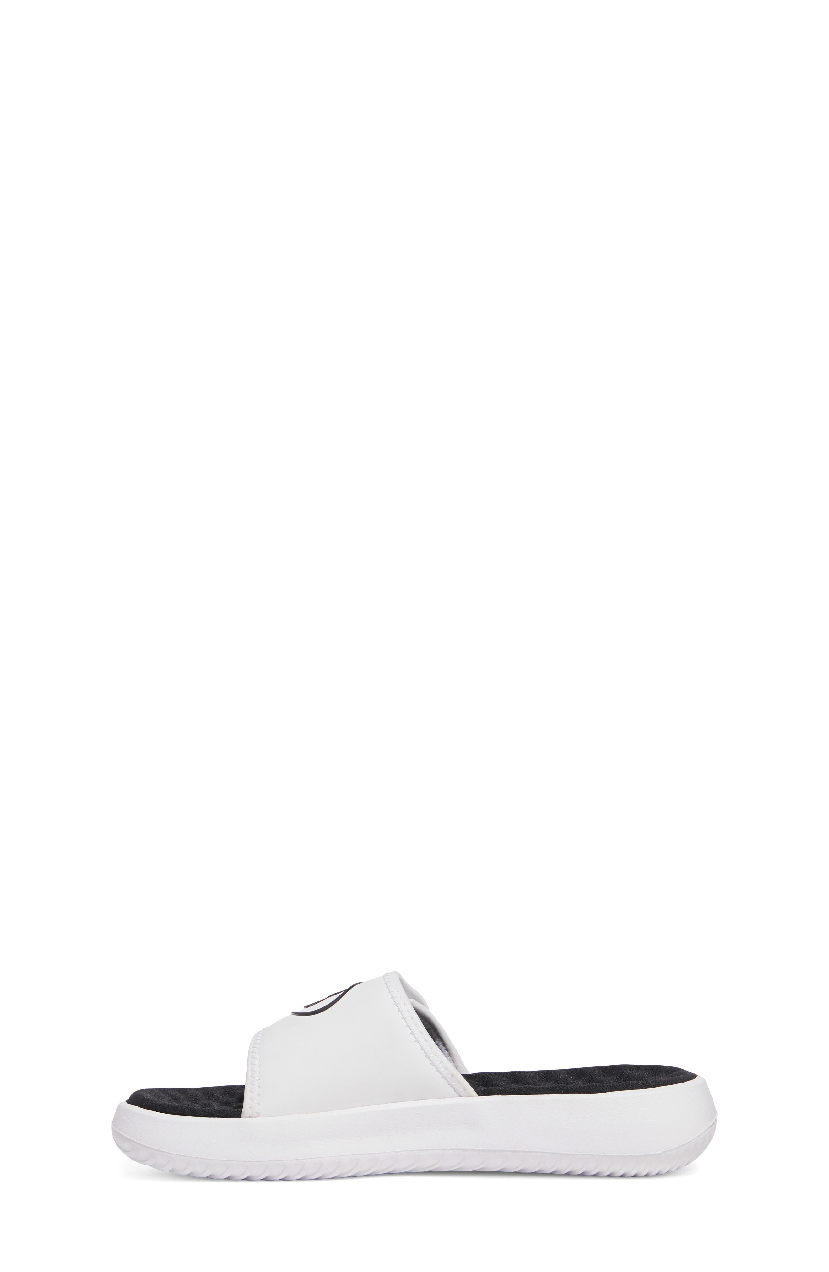 Kids' UA Ignite Pro 8 Slide Sandal, Alternate, color, WHITE