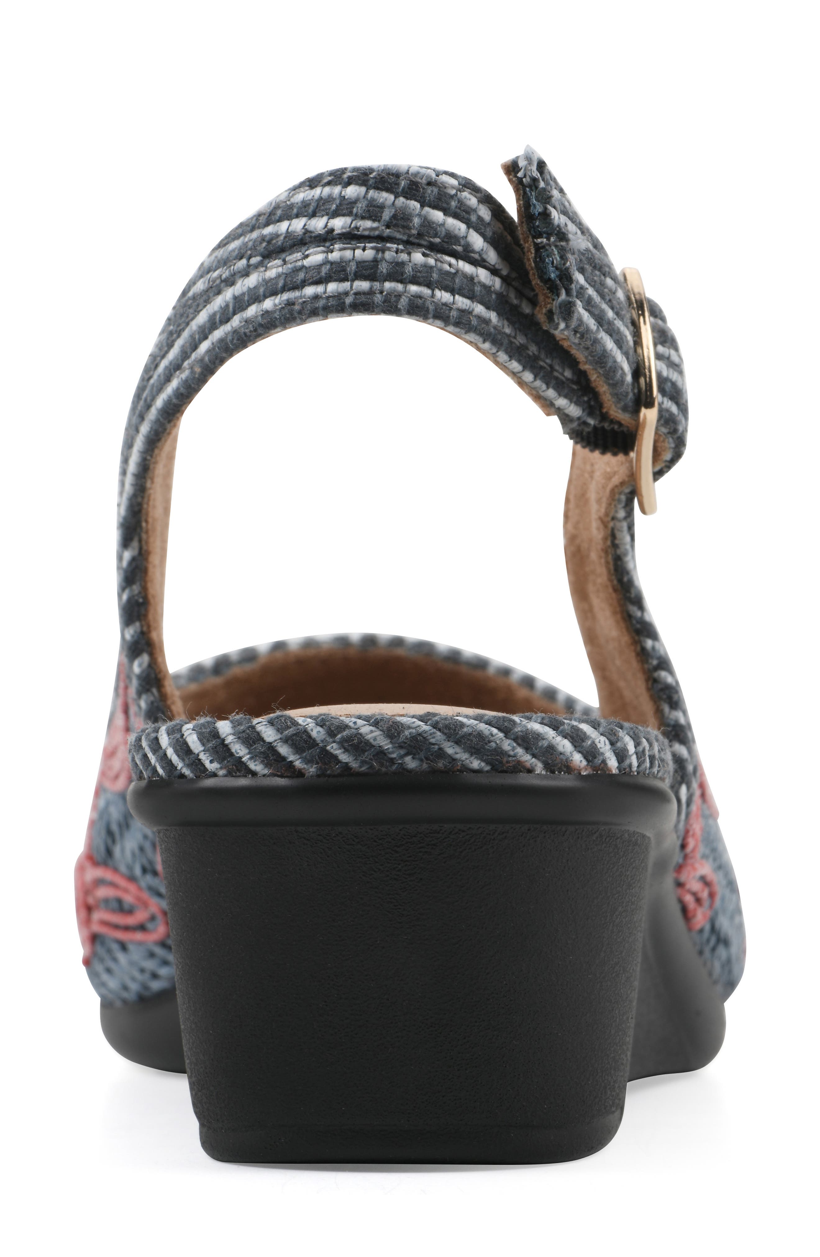 Borris Slingback Wedge, Alternate, color, PERIWINKLE/ FABRIC