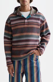 Scotch & Soda Relaxed Fit Stripe Jacquard Hoodie