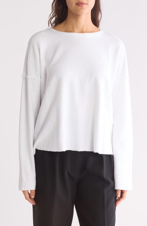 Long Sleeve Boxy Organic Cotton Top