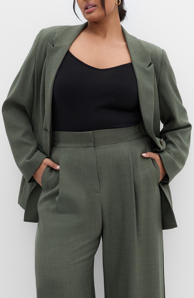 City Chic Blakely Blazer, Main, color, Olive