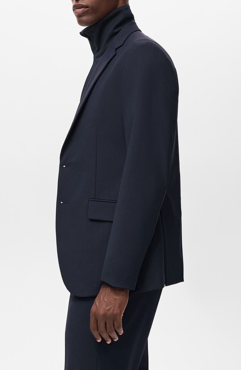MANGO Zurich Slim Fit Thermolite<sup>®</sup> Suit Jacket, Alternate, color, Navy