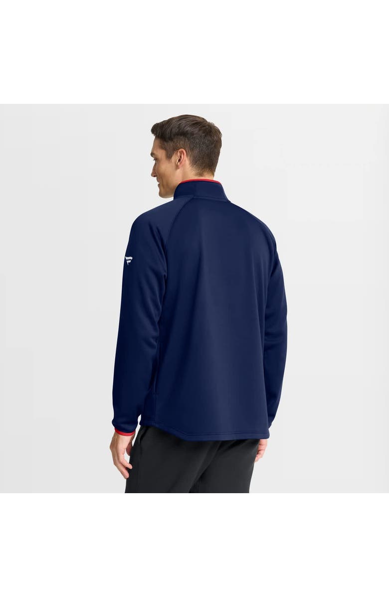 FANATICS Men's Fanatics Navy New York Rangers Authentic Pro Rink Raglan Quarter-Zip Pullover, Alternate, color, Navy