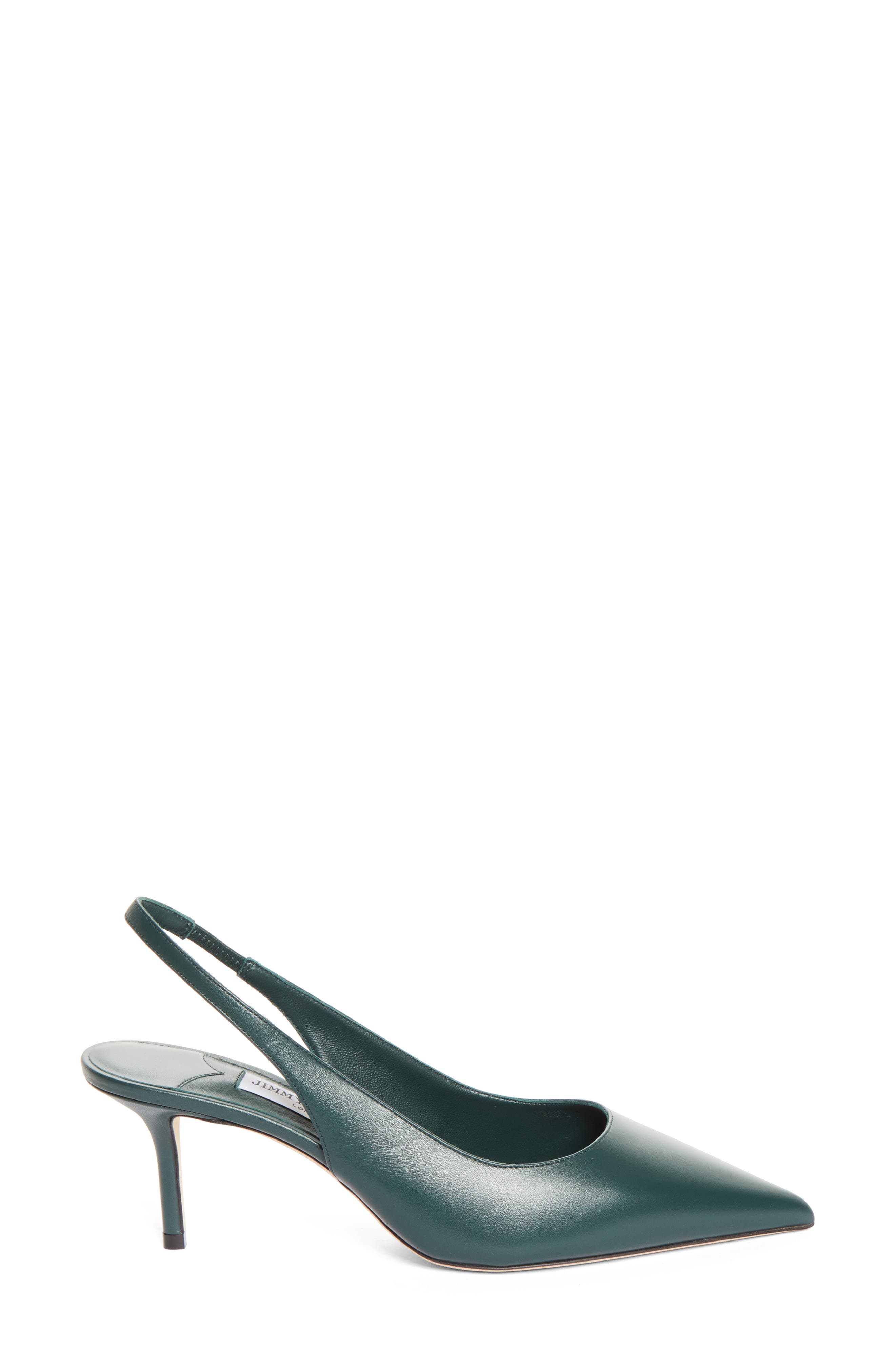 Love Pointed Toe Slingback Pump, Alternate, color, DARK GREEN