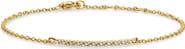 David Yurman 18k Gold Diamond Smile Chain Bracelet