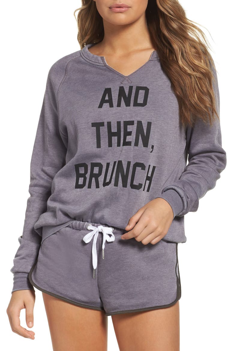 And Then Brunch Sweatshirt, Main, color, SHARK