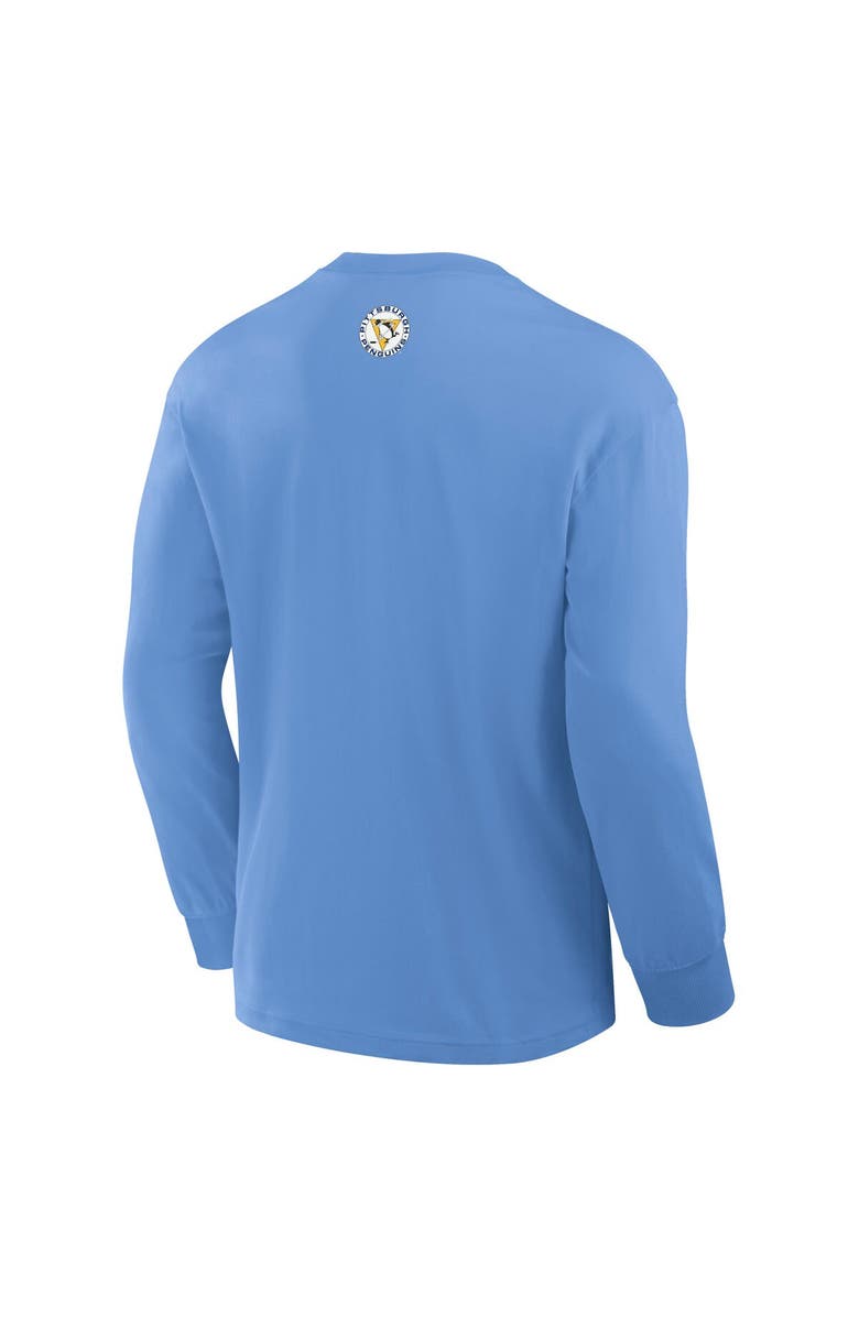 FANATICS Men's Fanatics Light Blue Pittsburgh Penguins Vintage Rewind Long Sleeve T-Shirt, Alternate, color, Light Blue