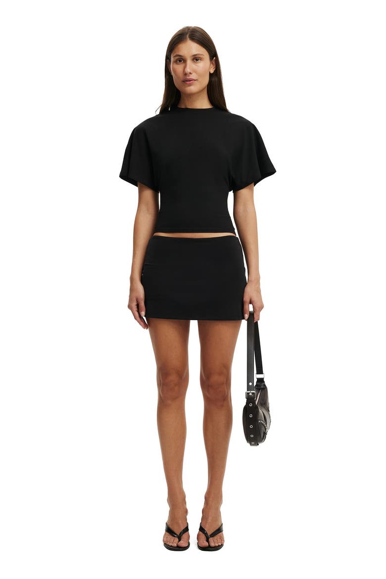 Women's Blair Batwing Short Sleeve Tee, Alternate, color, Black