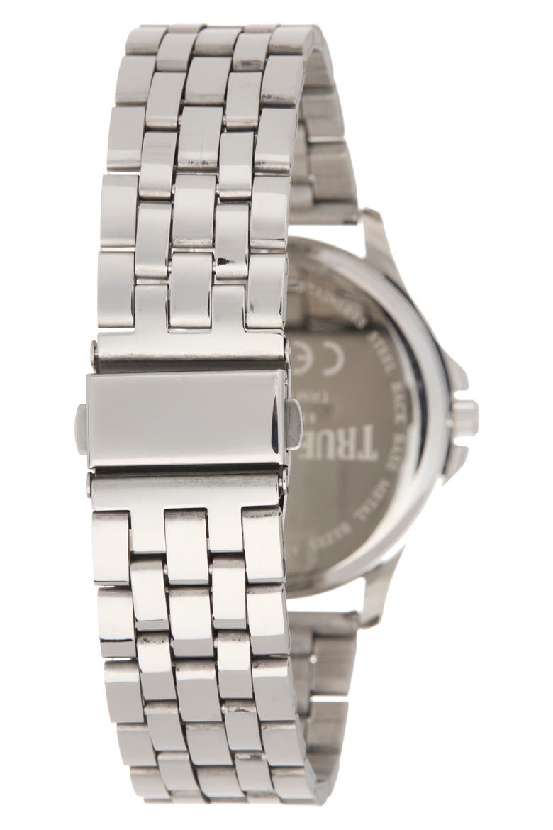 Round Two-Tone Bezel Watch, 43mm, Alternate, color, SILVER
