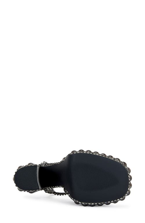 Azalea Wang Astrella Ankle Strap Platform Sandal In Gray