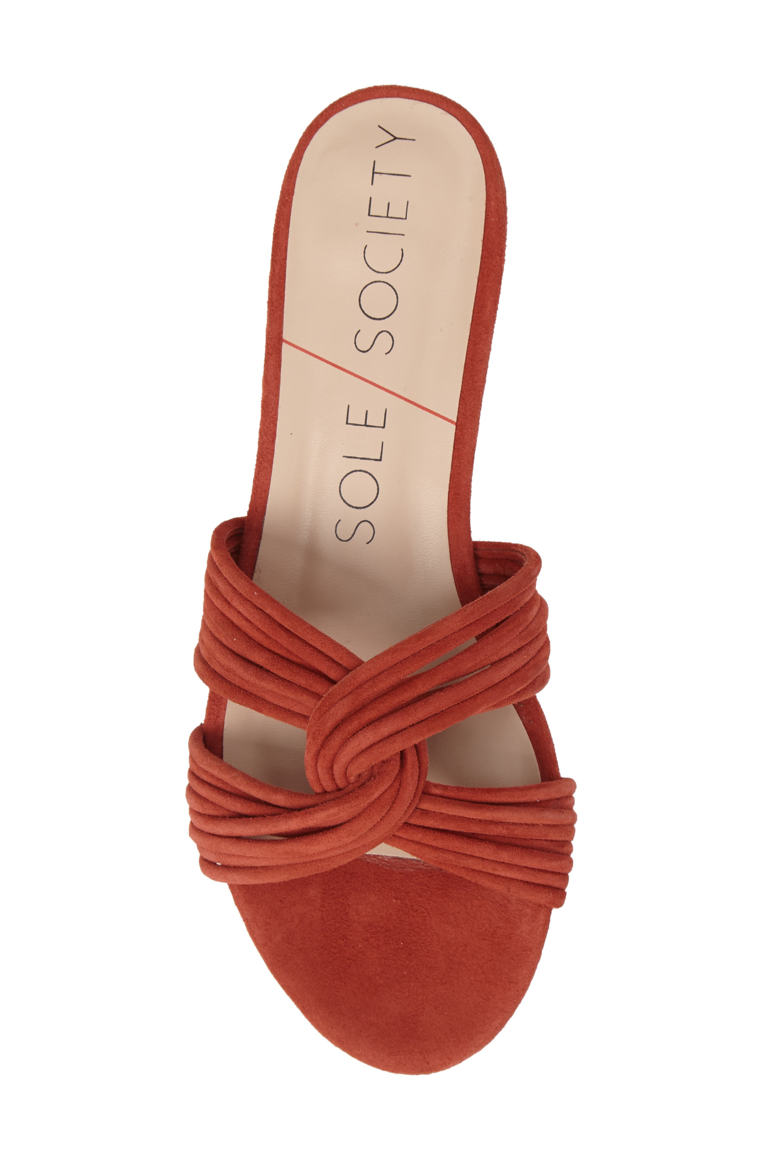 Dahlia Flat Sandal, Alternate, color, PAPRIKA SUEDE