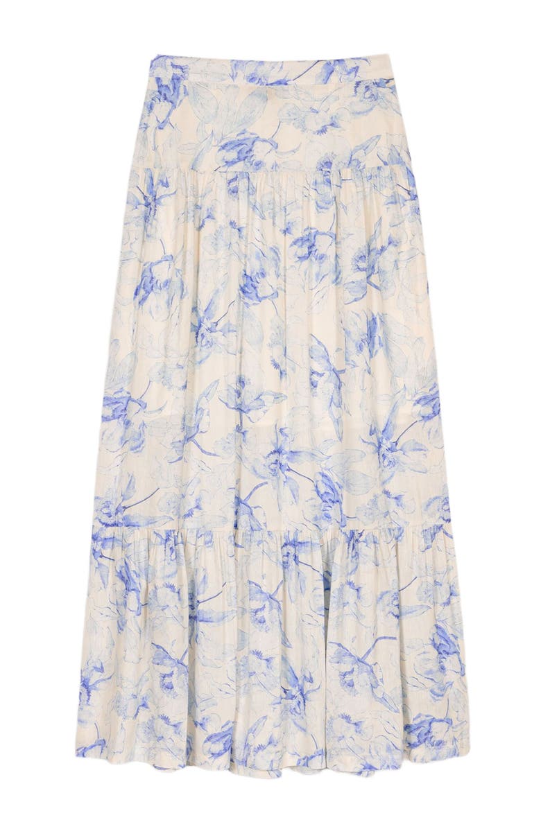 maje Floral maxi skirt, Alternate, color, 