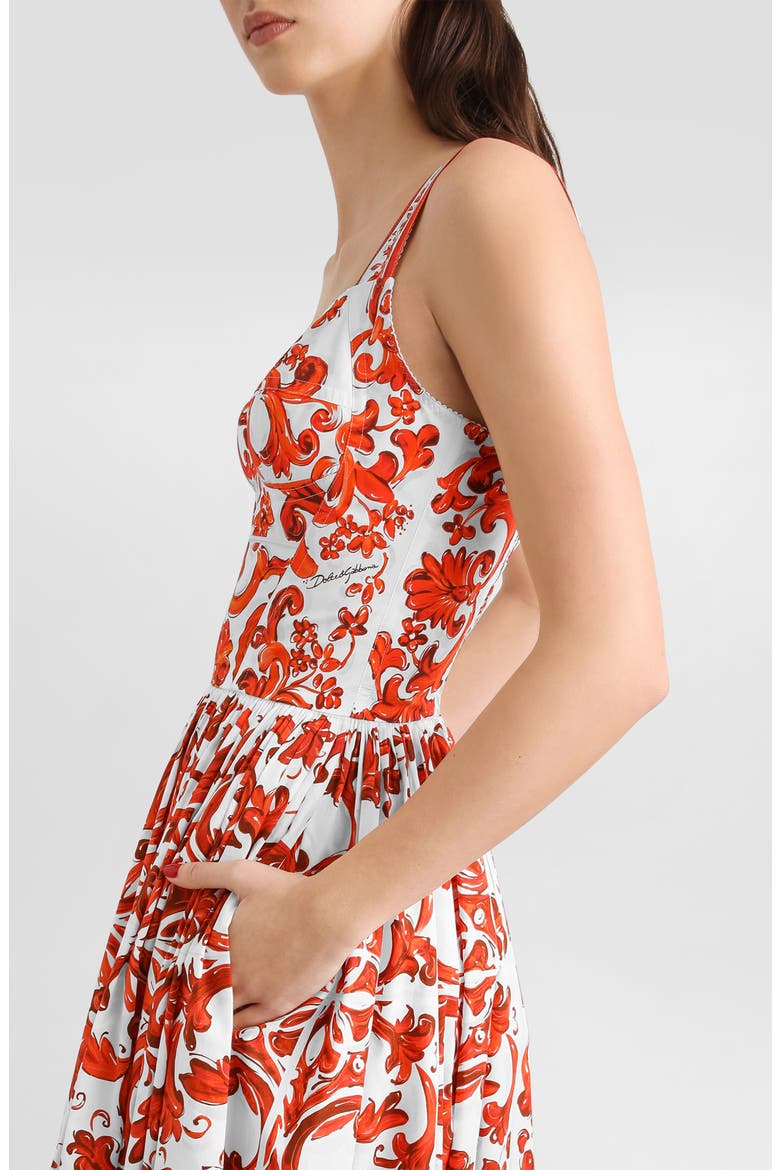 Maiolica Poplin Cocktail Dress, Alternate, color, S9000 VARIANTE ABBINATA