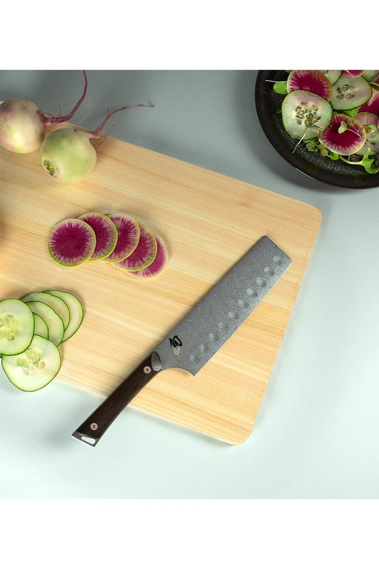 Kanso Hollow-Ground 6.5" Nakiri Knife, Alternate, color, METALLIC