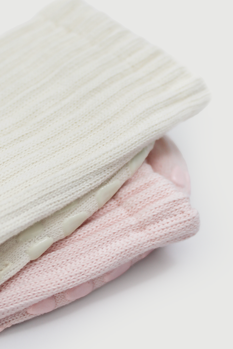 The Slouch Sock Duo Grip Socks, Alternate, color, Primrose/Ivory