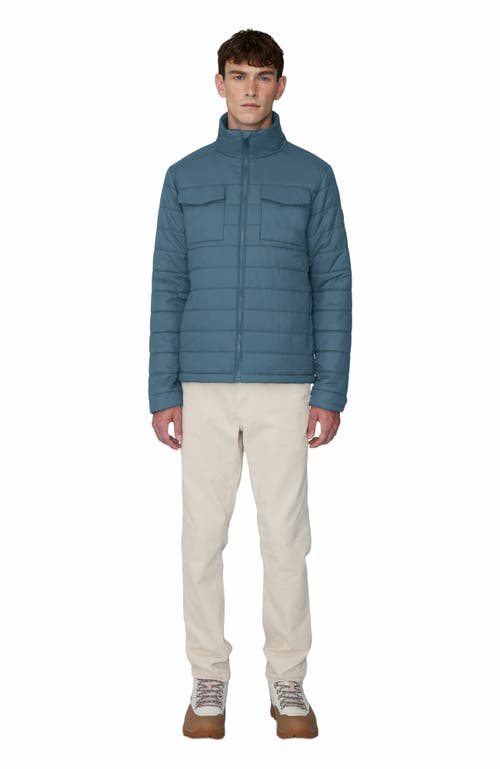 Quartz Co. Neal 2.0 Quilted Jacket In Ice Blue
