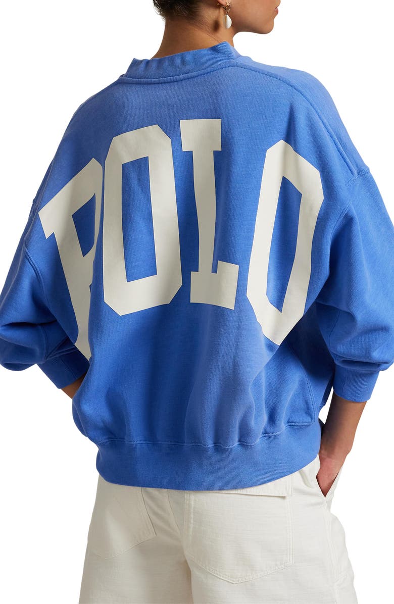 Polo Ralph Lauren Oversize Logo Graphic Sweatshirt, Alternate, color,