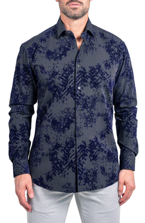 Fibonacci Ascension Contemporary Fit Button-Up Shirt