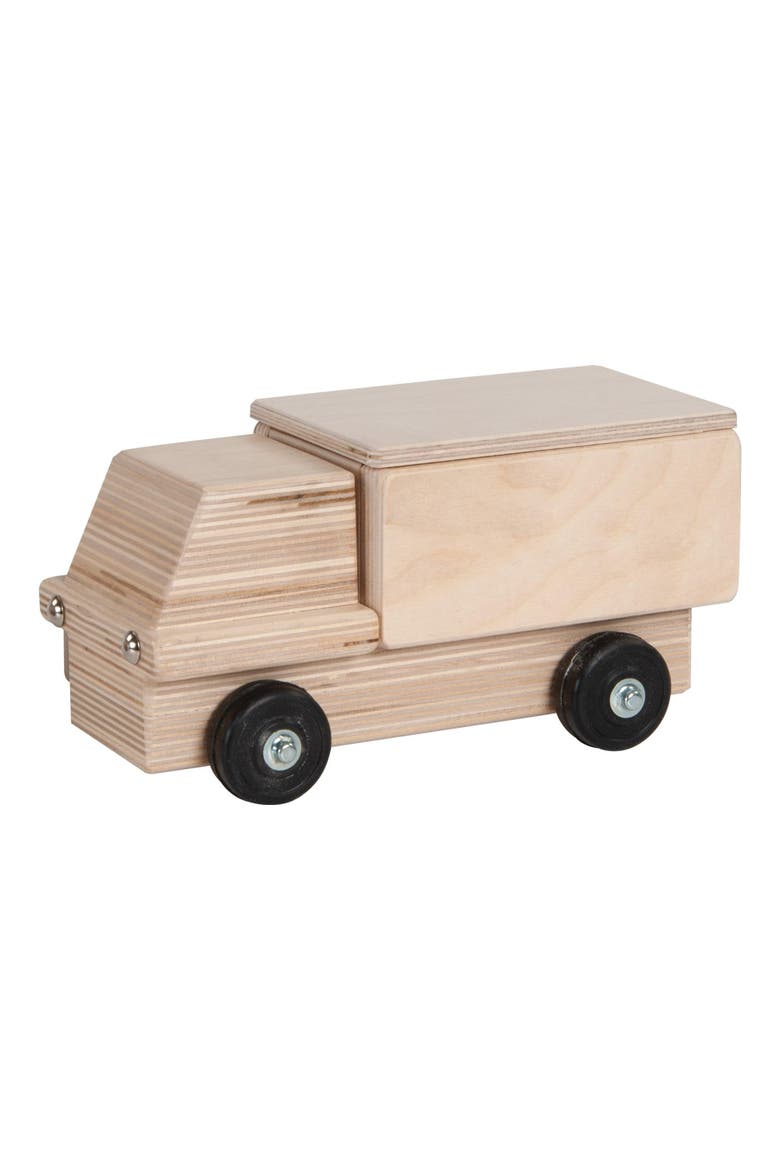 Wooden Delivery Truck, Alternate, color, Beige