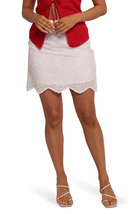 Petal & Pup Melaney Eyelet Embroidered Cotton Miniskirt