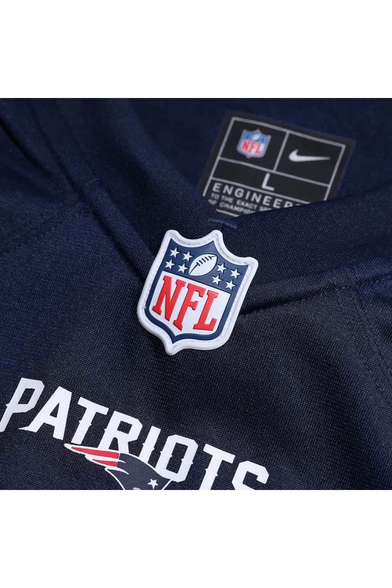 Men's Nike Christian Gonzalez  Navy New England Patriots Team Game Jersey, Alternate, color, Navy