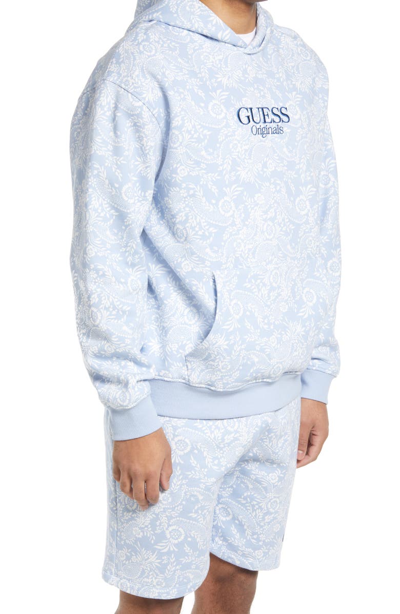 GUESS ORIGINALS Jensen Paisley Print Hoodie, Alternate, color, 
