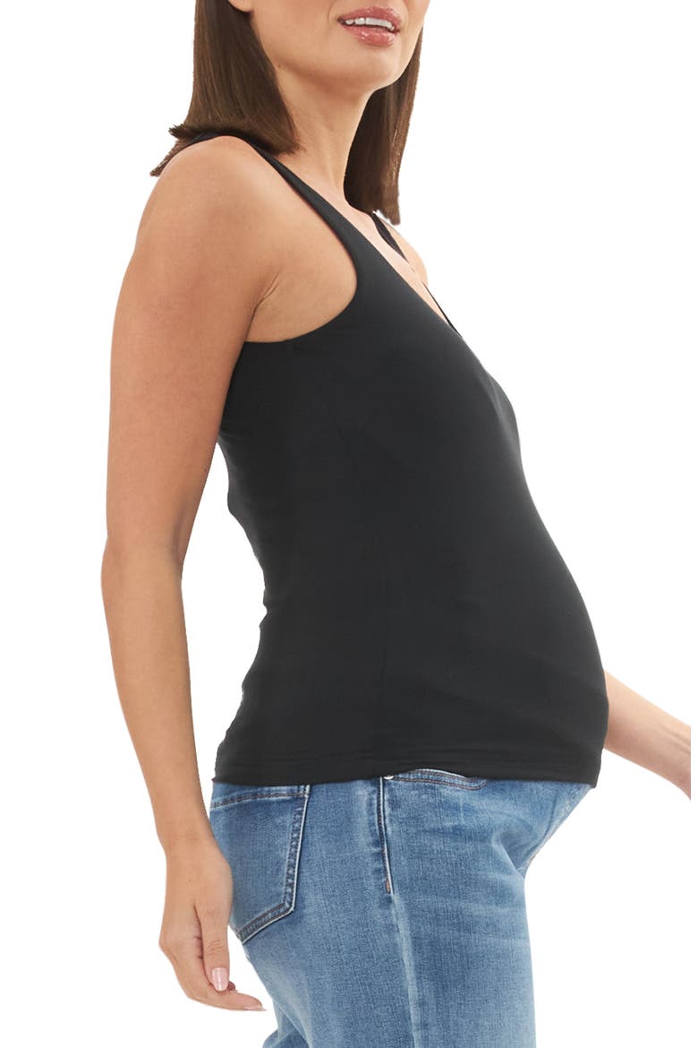 Luxe Knit Tank Top, Alternate, color, BLACK