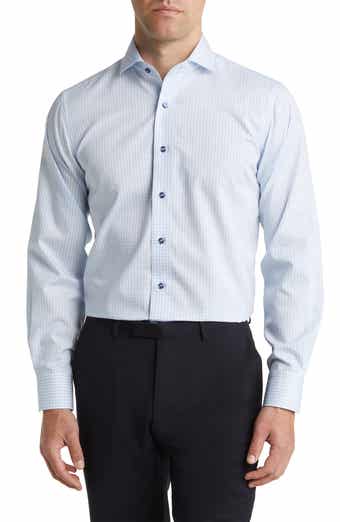 Trim Fit Heathered Gingham Dress Shirt