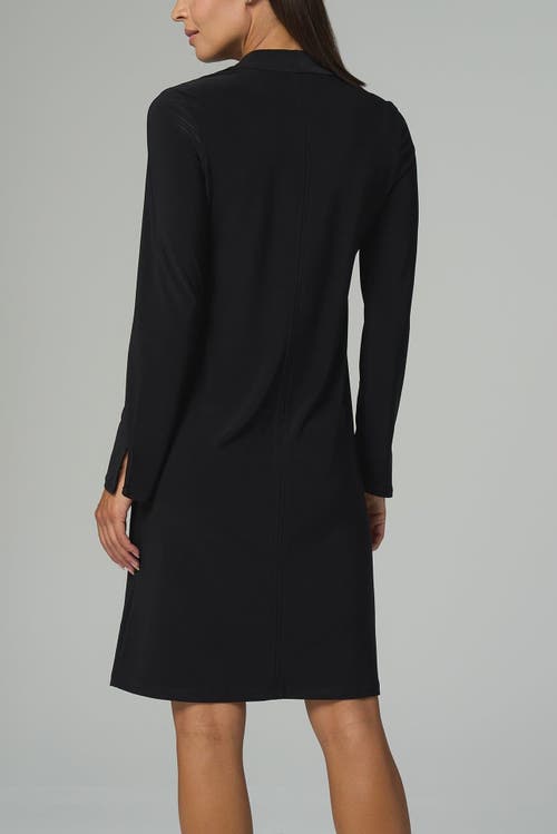 Franne Golde Luxe Stretch Long Sleeve Midi Dress