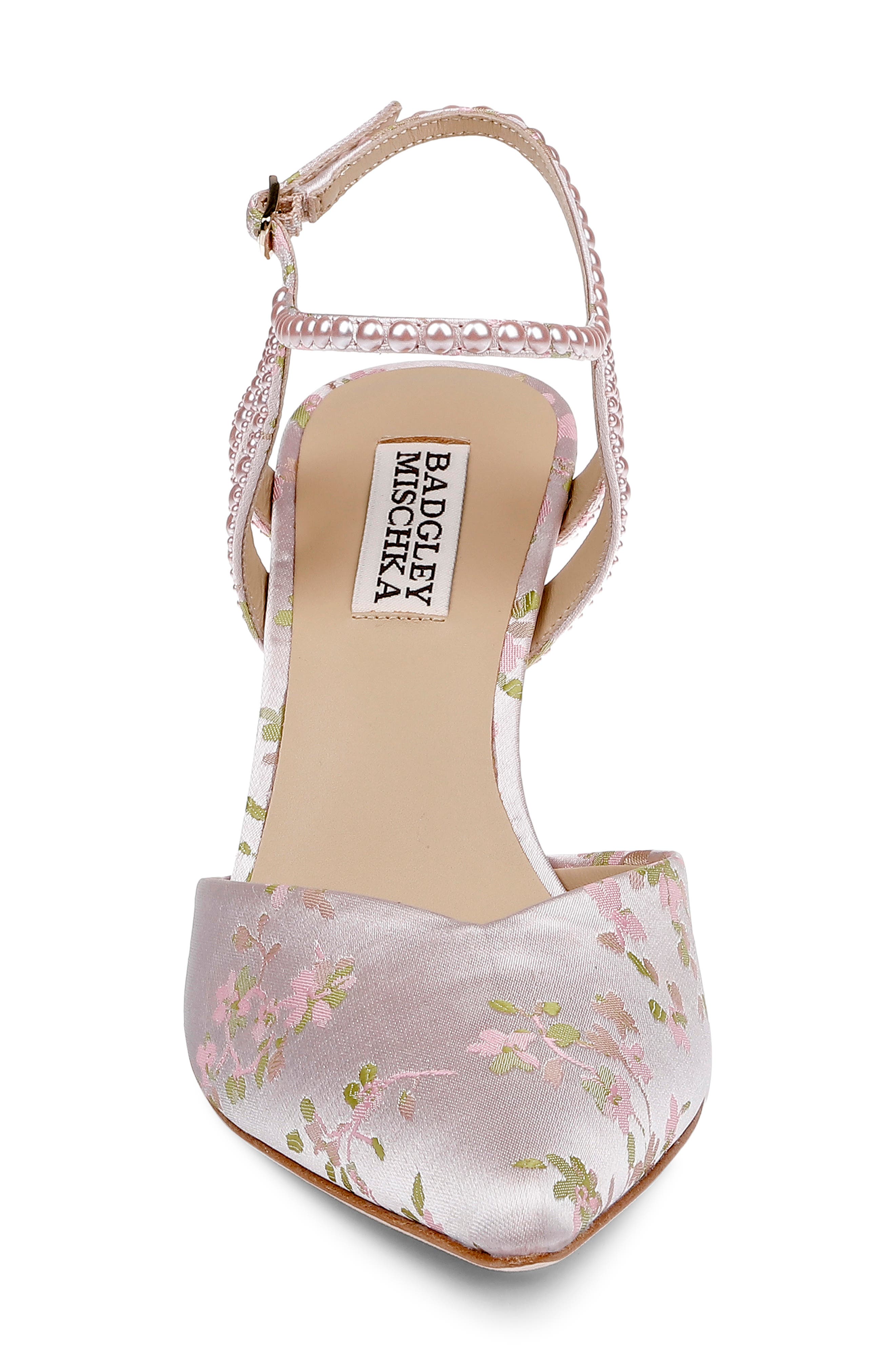 Destinee Ankle Strap Pointed Toe Pump, Alternate, color, LIGHT PINK