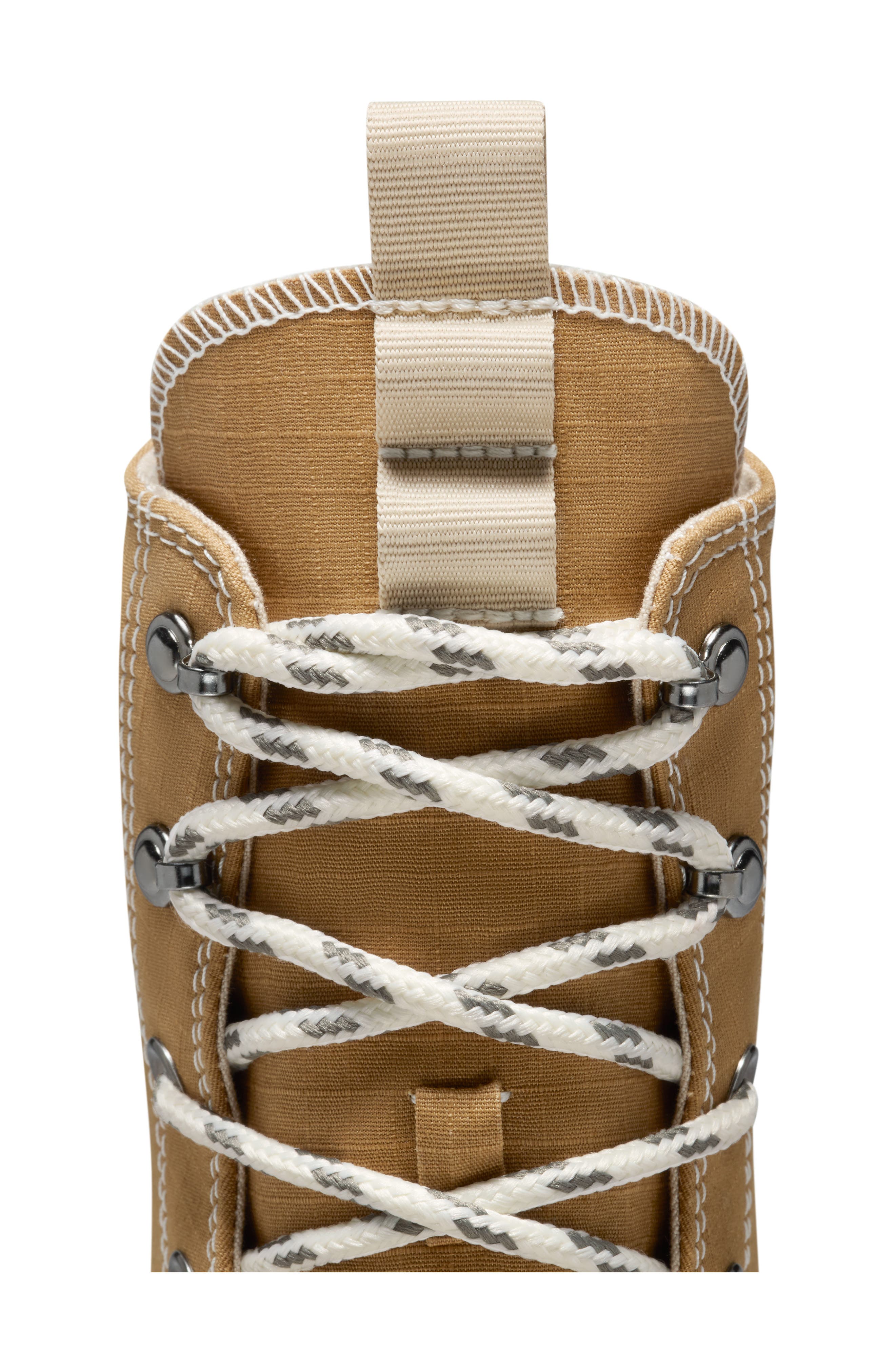 Chuck 70 De Luxe Block Heel Sneaker, Alternate, color, TREK TAN/ GRANOLA/ EGRET