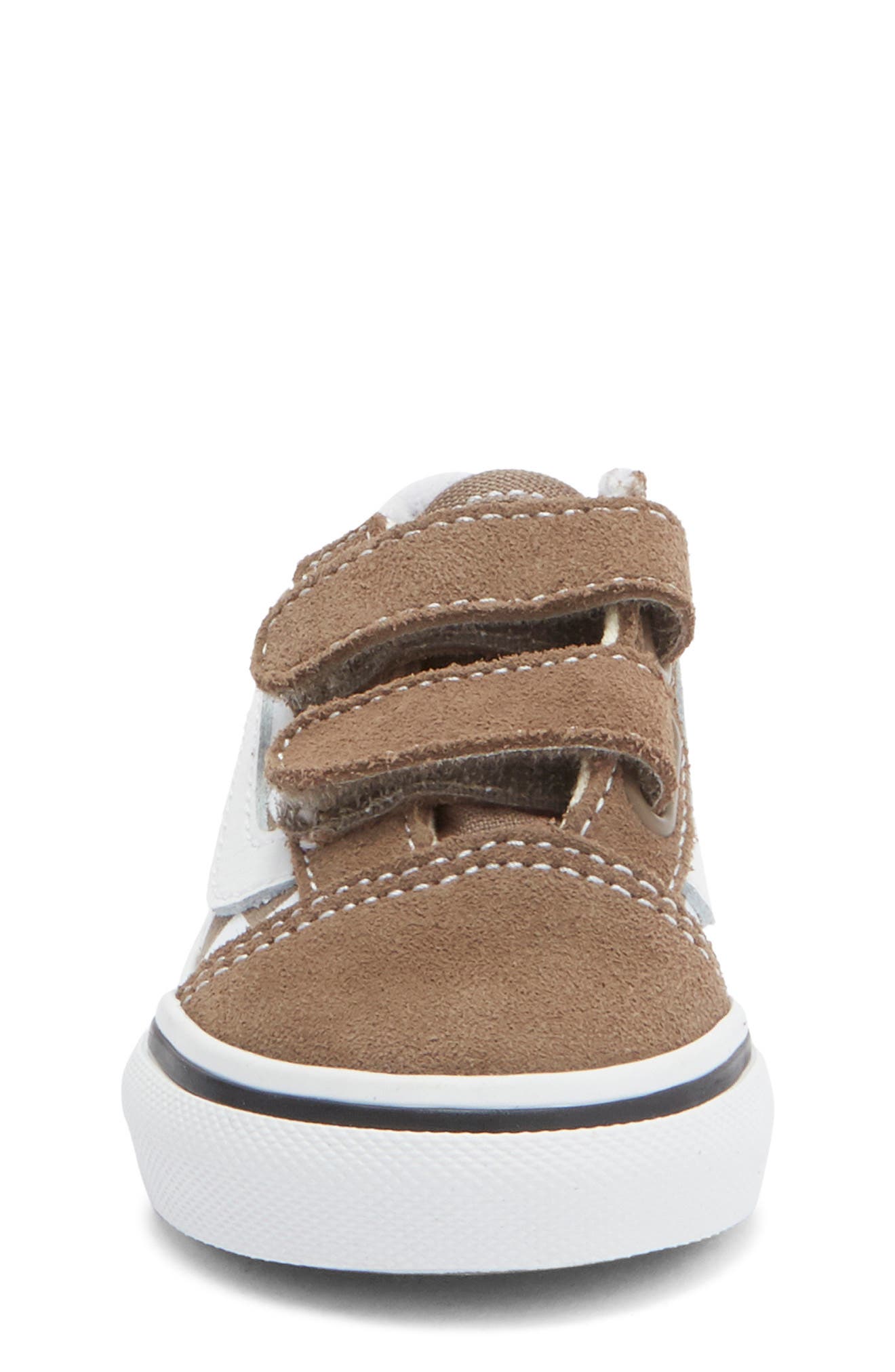 Vans Kids' Old Skool V Sneaker, Alternate, color, Walnut