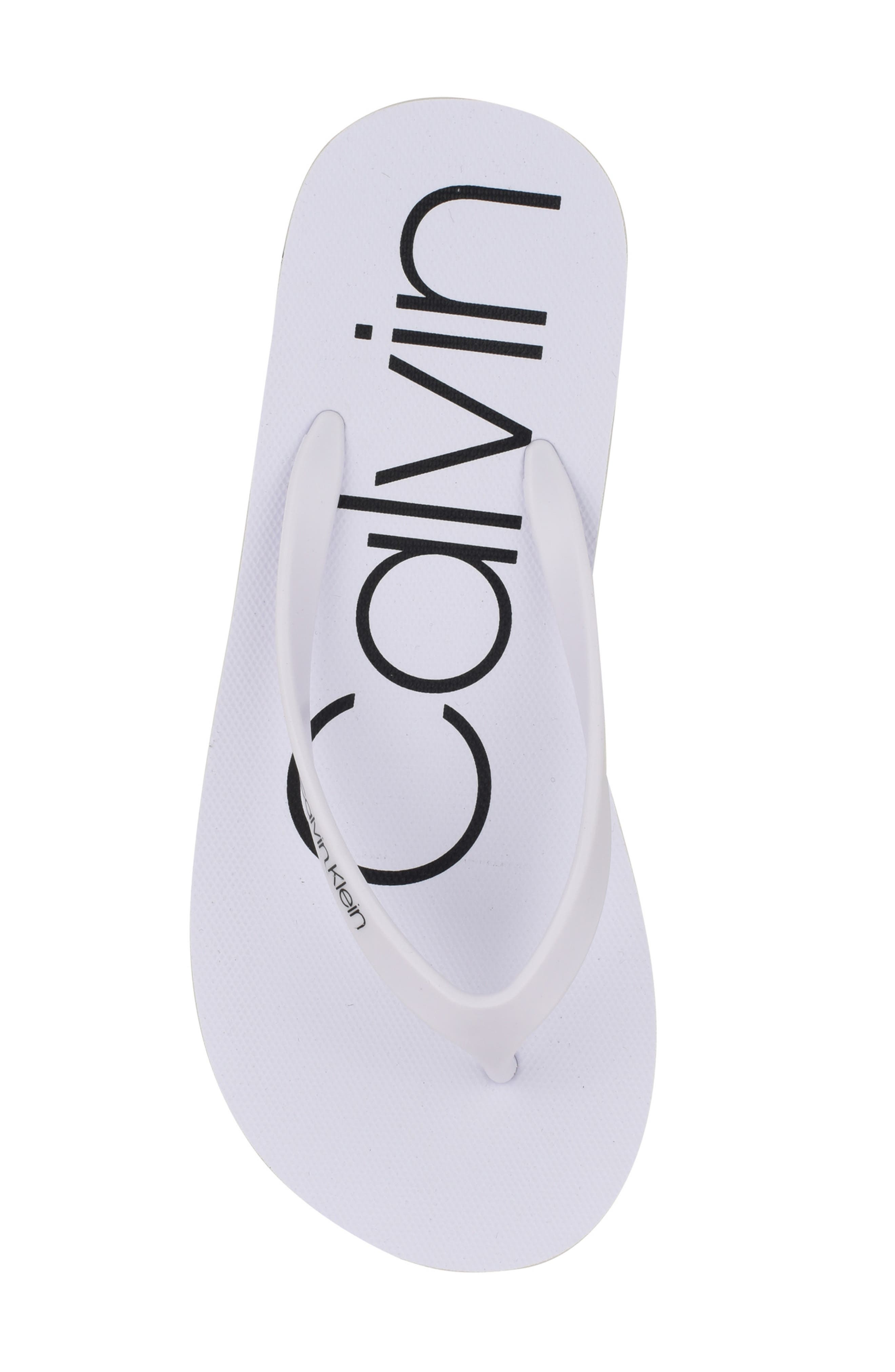 Calvin Klein Salma Flip Flop, Alternate, color, White