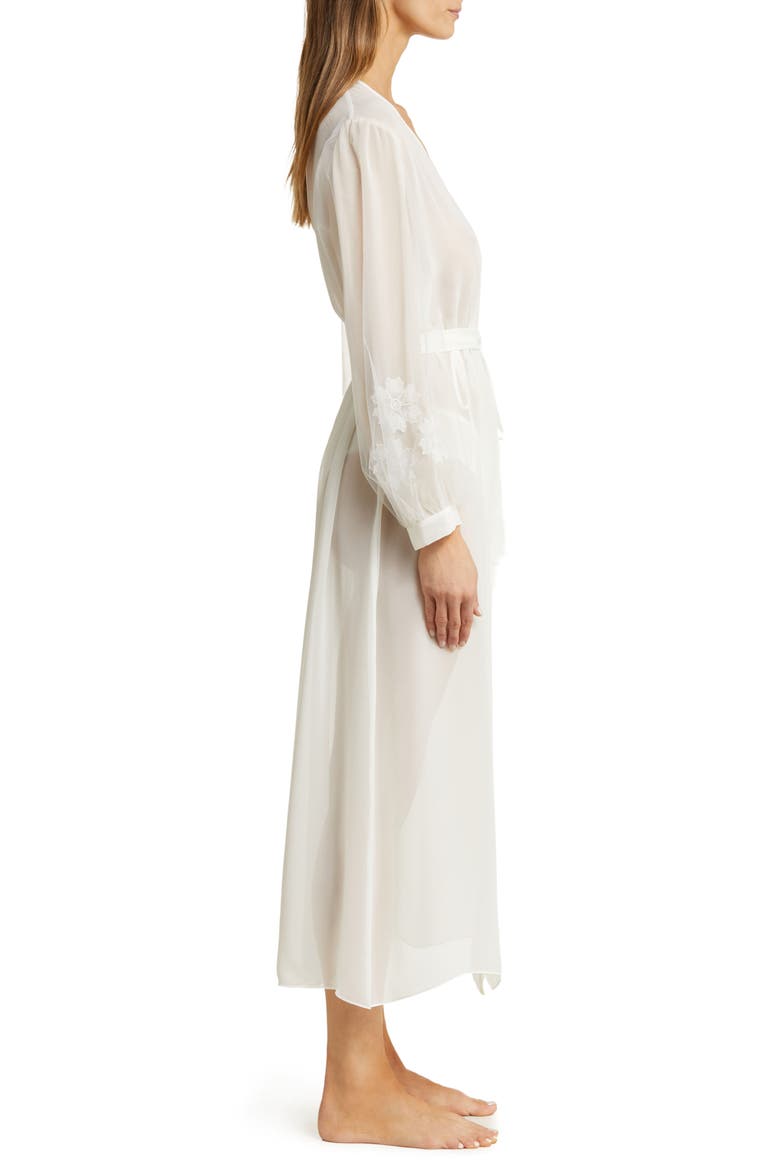 Beloved Balloon Sleeve Sheer Chiffon Robe, Alternate, color, IVORY