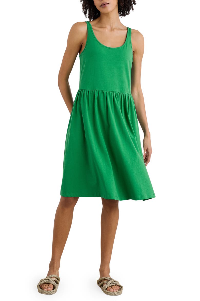 Sun Splendor Stretch Organic Cotton Dress, Main, color, ISLAND
