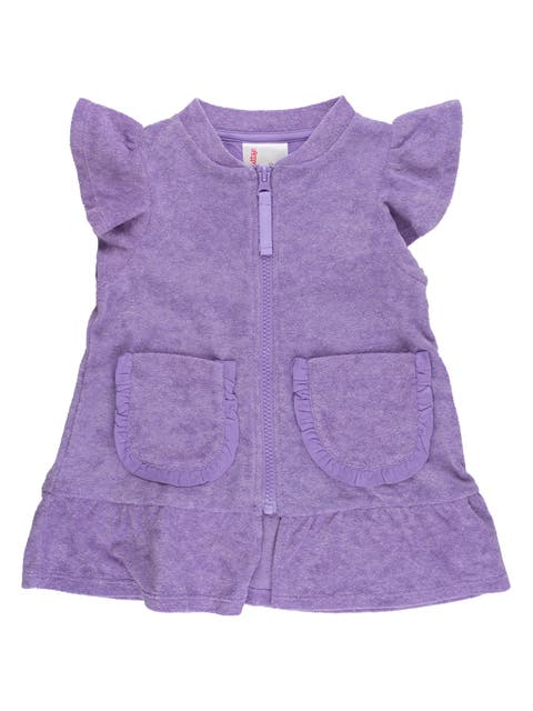 Terry Butterfly Sleeve Full Zip Cover-Up (Toddler, Little Kid)